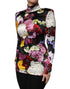 Dolce & Gabbana Multicolor Ortensies Long Sleeves Blouse Top